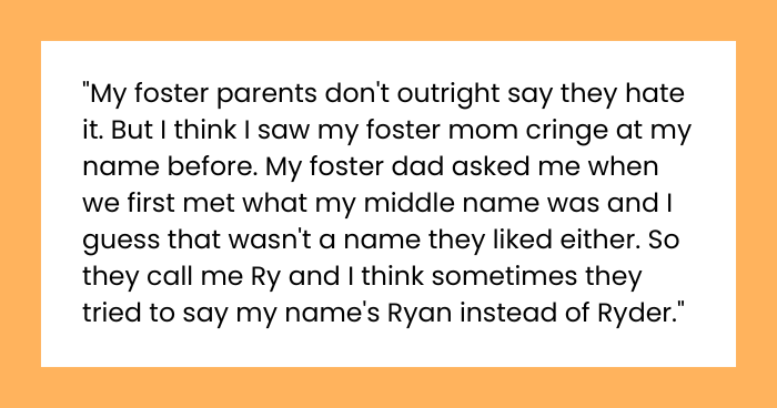 Teen Questions If He’s Wrong for Refusing Foster Parents’ Push to Change His First Name