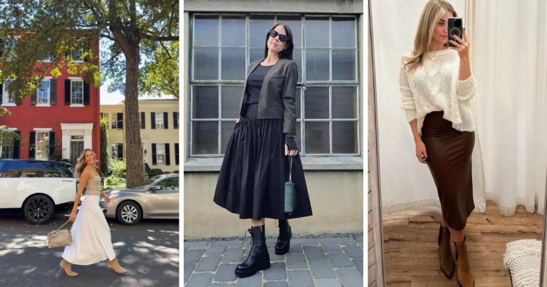 16 Ankle Boots Outfit Ideas with Skirts to Master Effortless Chic