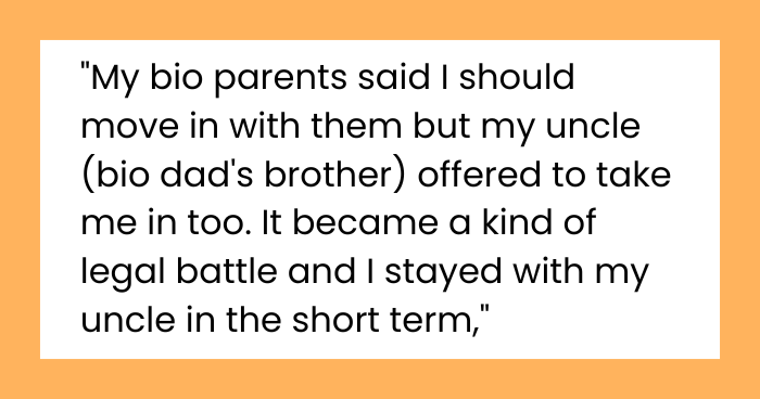 Teen Rejects Living with Bio Parents Who Abandoned Him, Parents Take Legal Action